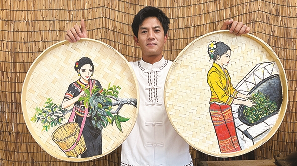 簸箕画展示